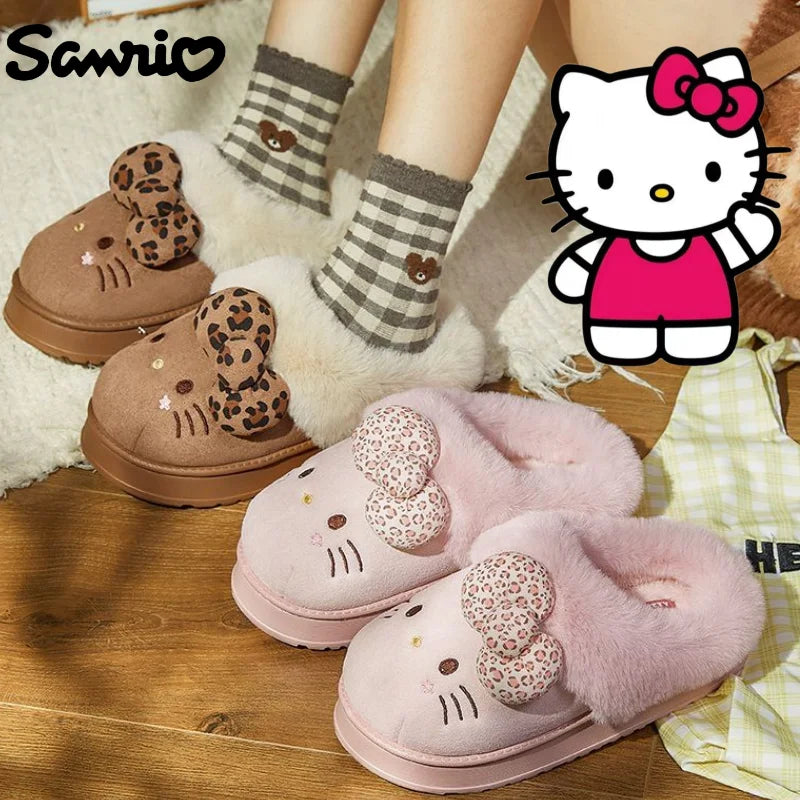 Hello Kitty Plush Slippers