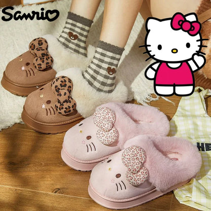 Hello Kitty Plush Slippers